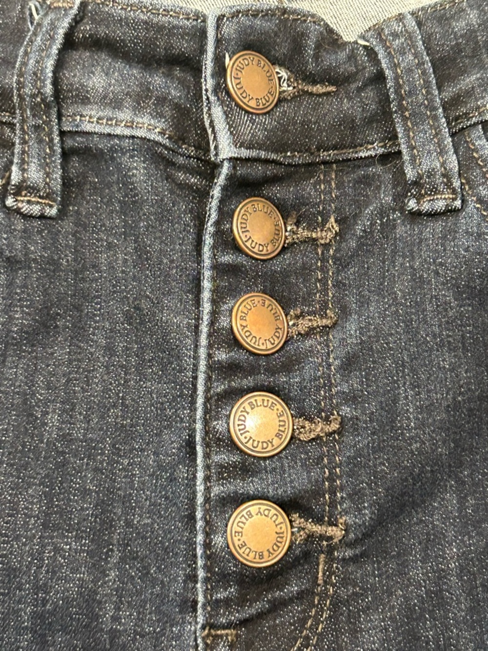 Judy Blue Skinny Fit High-Rise  Button-Fly Women's Jeans 5/27 Stretch Denim - Picture 5 of 10